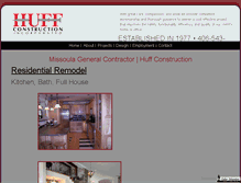 Tablet Screenshot of huffconstruction.net